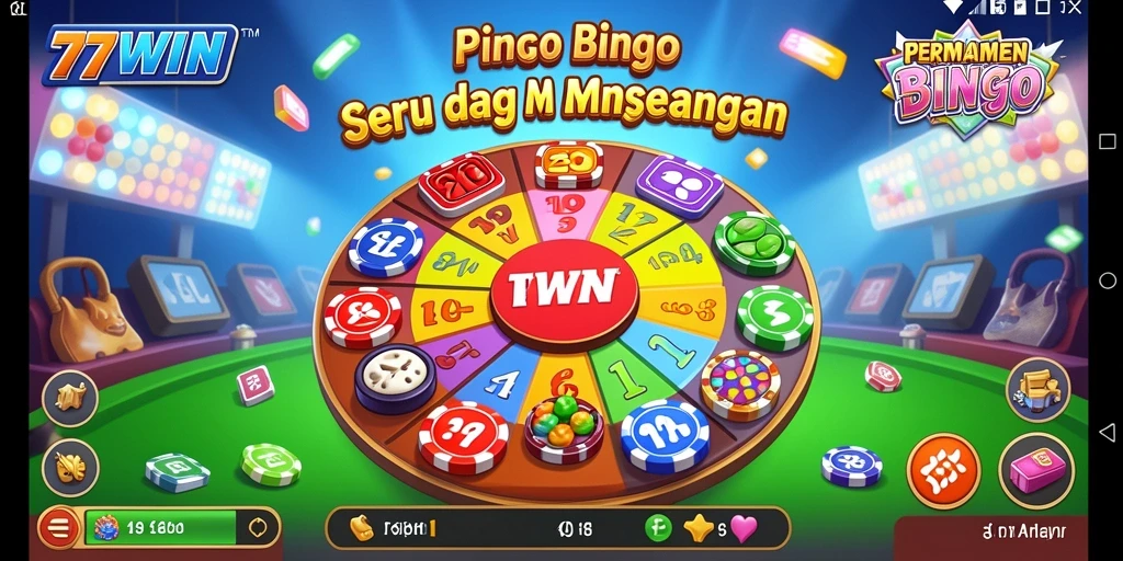 Gameplay Bingo yang seru dengan berbagai pilihan permainan.