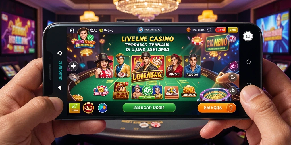 Gameplay mendebarkan dengan dealer langsung di 8QR.