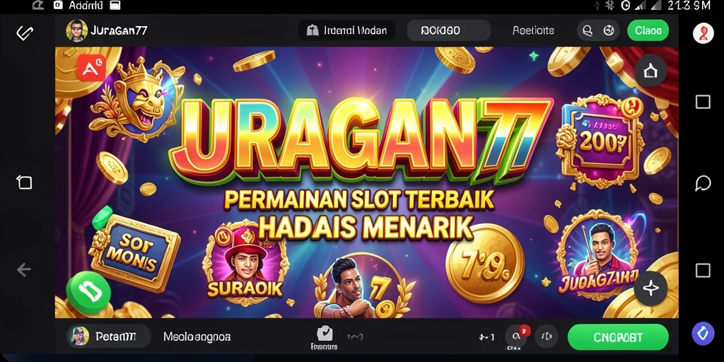 Tampilan menarik saat bermain game Slot di JURAGAN77.