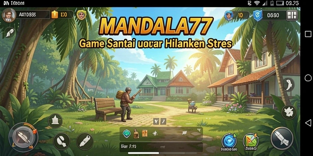 Screenshot MANDALA77 menampilkan gameplay yang menyenangkan dan santai.