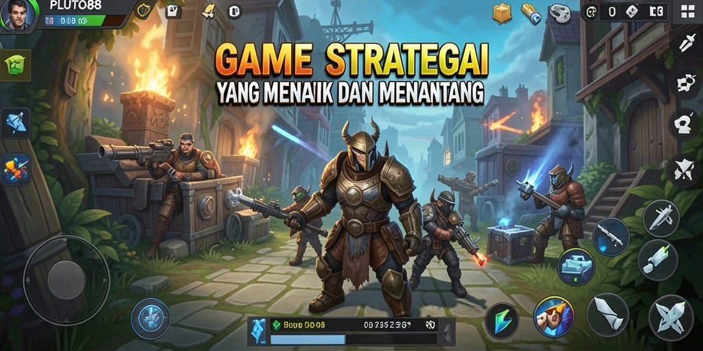 Screenshot PLUTO88 menampilkan gameplay strategis yang intens.